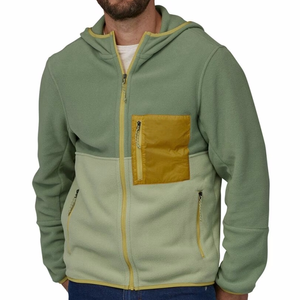 Sweat à capuche en polaire sherpa doux et confortable de haute qualité avec logo personnalisé, veste chaude unie écologique pour homme avec poches pour l'hiver - Product Image 1