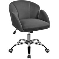 Chaise de bureau ergonomique de direction en cuir moderne de luxe, petite, pour le jeu, dossier haut, jambes croisées, pivotante, rose, pour la maison, blanche