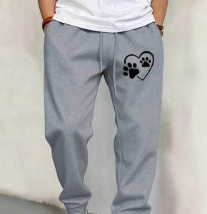 Pantalon de jogging décontracté en toile pour homme, taille mi-haute, respirant, écologique, coupe ample, lavé, jusqu'à la taille 6XL - Product Image 3