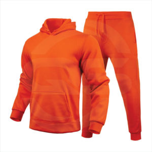 Ensemble sweat à capuche et pantalon de survêtement à impression bouffante 3D personnalisé pour hommes bas actifs noirs avec style Hip Hop - Product Image 4