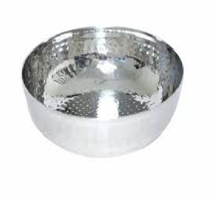 Venta caliente Metal Plata Acabado Redondo Servir Cuenco de frutas hecho a mano para el hogar Restaurante Hotel Bar Boda - Product Image 3