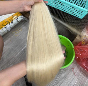 Cabello Natural Liso de Alta Calidad, Cabello Ondulado Natural Remy Virgen 1B de Vietnam, Tejido Profesional de Alta Longitud a Máquina - Product Image 4