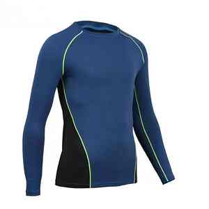 Camiseta de Compresión de Manga Larga con Logotipo Personalizado, Secado Rápido, Transpirable, para Gimnasio y Running, para Hombre - Product Image 1