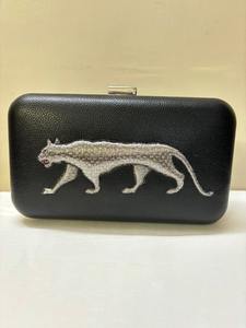 Bolso de mano de mujer decorado de terciopelo negro con piedra turquesa junto con cuentas de Esmeralda tamaño 8x5 pulgadas bolso de fiesta monedero - Product Image 6