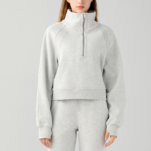 Sudadera con Capucha y Cremallera para Mujer, de Felpa, Estampada, 100% Algodón, Transpirable - Product Image 3