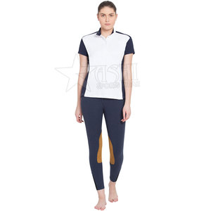 Customizable High Quality Nylon Spandex <b>Equestrian</b> Clothes Racing Show Shirt Men Women Top Competition T Shirt - Product Image 5