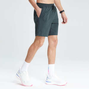 กางเกงขาสั้นวิ่งออกกำลังกายสำหรับผู้ชายกางเกงวิ่งออกกำลังกายกลางแจ้งผ้าโพลีเอสเตอร์/ ผ้าฝ้ายระบายอากาศได้ดีแห้งเร็วลำลอง - Product Image 5