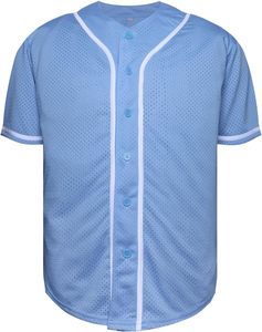Elegante personalizado béisbol uniforme sublimación equipo ropa deportiva Durable personalizado transpirable 100% poliéster cuello en V camisa Unisex - Product Image 1