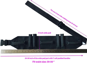Ceinture d'aide à la marche pour patients, ceinture de transfert pour patients avec 7 poignées rembourrées en nylon, dispositif d'aide à la marche pour la sécurité des personnes âgées - Product Image 6