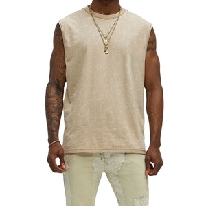 OEM <b>Men's</b> Gym <b>Vest</b> Tank Top High Quality 100% Cotton Quick Dry Breathable Custom Low Price Wholesale Factory Sale - Product Image 2