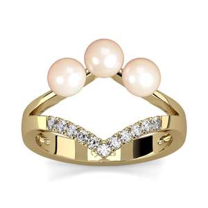 แหวนมุกเลี้ยงเจลิยาพร้อมตัวเรือนเงินสเตอร์ลิงแบบแยกส่วน - Product Image 1