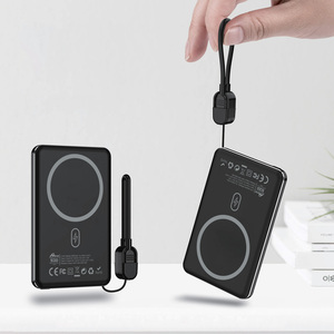 HOME Digitalome HPK-055 Portable 5000mAh <b>Power</b> <b>Bank</b> with Type C Fast Wireless Charging 20W <b>Bank</b> <b>Power</b> Station - Product Image 4