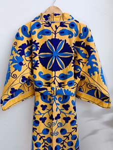 Kimonos de Playa para Mujer con Logotipo Personalizado de Alta Calidad, Cuello en V, 100% Algodón, Secado Rápido, Transpirables, Largos hasta la Rodilla, Tejido de Punto - Product Image 4