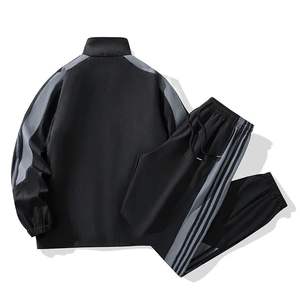 Conjunto deportivo informal de tres rayas para hombre, ropa de trabajo a la moda para parejas, combo de ropa cómoda para hombre y mujer, novedad de 2025 - Product Image 2