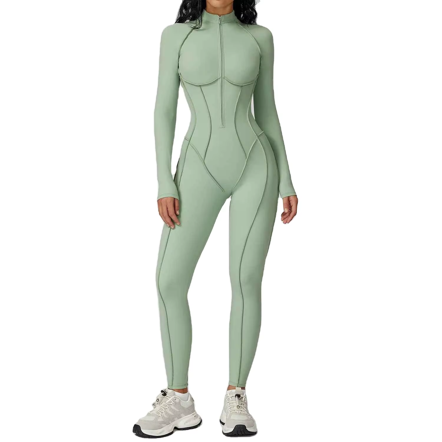 High Quality Women's Yoga Sports Bodysuits Jumpsuits Spandex/Nylon Quick-Drying Breathable Anti-Bacterial Water Resistant