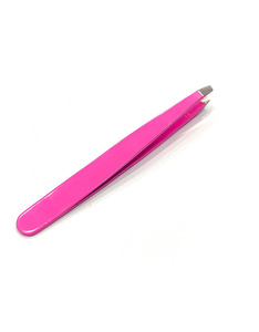 Pinzas para Cejas de Acero Inoxidable Plateado, Punta Inclinada, Herramienta de Belleza Profesional para Depilar y Hilar, Herramientas de Maquillaje - Product Image 1