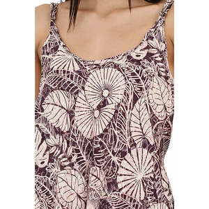 Women's Flowy Chiffon Silk Sari Kimono Cami <b>Set</b> Purple Ivory Floral One Size Daily Wear Gown - Product Image 1