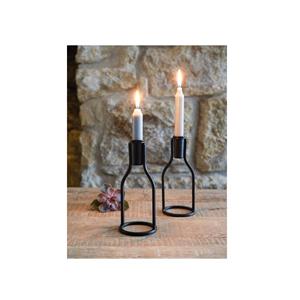Bougeoir en fer en forme de cœur, bougeoir personnalisé pour Table à manger, bougeoir noir de meilleure qualité, vente en gros - Product Image 4