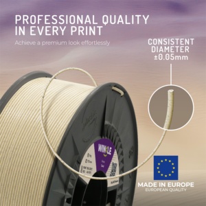 Filamento per Stampante 3D WINKLE Sand PLA HD Testurizzato 1.75mm 1kg, Qualità Europea ES Biodegradabile, Facile da Stampare, Alta Precisione 190-230 - Product Image 3