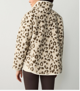 เสื้อฮู้ดขนแกะสำหรับผู้หญิงเสื้อฮู้ดแบบมีซิปครึ่งปกตั้งโลโก้ได้ตามต้องการสำหรับฤดูหนาว - Product Image 2