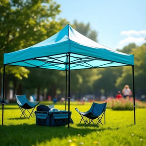 Pop <b>up</b> Tent for 1-2 Person Automatic Setup Sky Blue by Bdt - Product Image 3