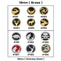 Pins de couteau en laiton mosaïque pour la fabrication de couteaux DIY, fournitures OEM en gros pour la fabrication de manches de couteau, motif goutte de pluie, plus de 500 designs Damas