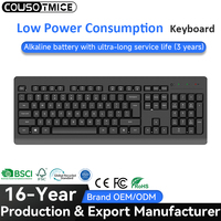 Clavier à membrane OEM personnalisé AZTERY espagnol français à très faible consommation d'énergie, silencieux pour ordinateur de bureau
