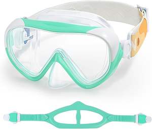 स्नॉर्कल तैराकी के लिए बच्चे स्नॉर्कल स्नान मास्क बाल डाइविंग मास्किंग के लिए नाक कवर के साथ - Product Image 3