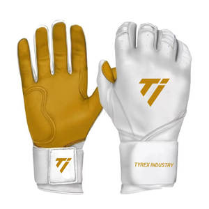 Baseball Batting Gloves Bruce <b>Bolt</b> style Pro Style Leather Feel Durable Grip for Practice and Match Use - Product Image 1