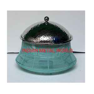 ramadan Unique Design Steel And Brass Chafing Dish Premium Quality Round Shape Serving Dish For Wedding Party <b>Used</b> - Product Image 3