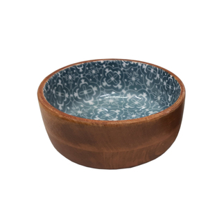 Grossiste Bol de service alimentaire en bois de forme ronde fini naturel pour cuisine Table à manger Bols de service alimentaire faits à la main en vrac - Product Image 5