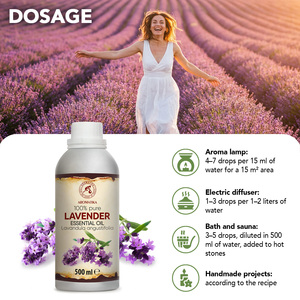 Aromatika Huile Essentielle de Lavande 100% Pure et Fraîche 500ml Distillée à la Vapeur Aromathérapie Naturelle pour Usage Domestique pour Tous Types de Peau - Product Image 3