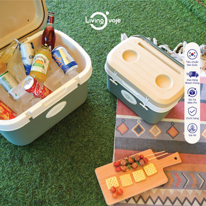 Nevera Portátil Aislada SB Tech de 11L, Rectangular, Material PP, con Bolsas de Hielo Reutilizables para Picnic, Estilo Moderno - Product Image 4