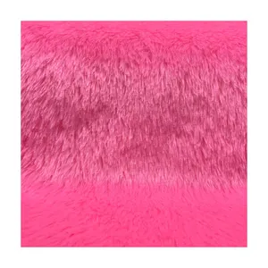 Super Soft 100% poliestere CK-Boa tessuto di pelliccia finta capelli lunghi 20mm 200gsm per realizzare tappeti per indumenti morbidi