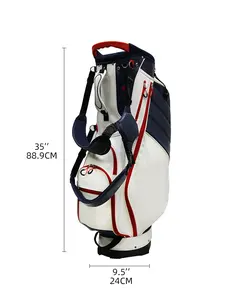 Nuevo diseño impermeable logotipo personalizado lona cuero Golf personal bolsa buque estuche rígido Mini bolsa de Golf etiqueta - Product Image 3