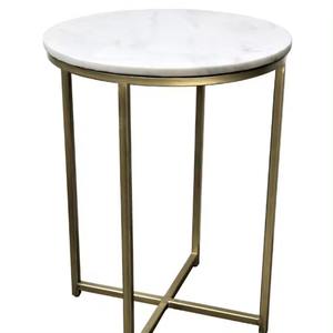 Custom Latest Modern <b>Round</b> <b>Side</b> <b>Table</b>/Stool with Marble Top Iron Base Top Grade Quality Adjustable for Hotels Cafes Restaurants - Product Image 6