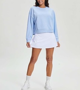 สเวตเชิ้ตผู้หญิงทันสมัยสวมใส่ได้ทุกวันทรงหลวมแขนเสื้อสไตล์คอสูง - Product Image 3