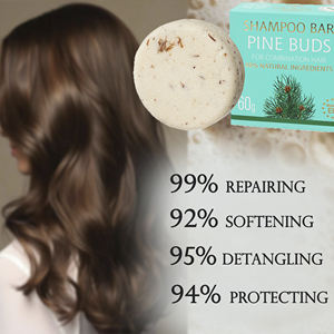 Jabón para el Cuidado del Cabello Hidratante, Refrescante y Nutritivo, Champú de Pino en Barra Sólida de Alta Calidad 2 en 1, Anticaspa, Limpieza Suave - Product Image 2