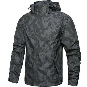 Rainproof <b>Jacket</b> with Waist Cinched <b>Hood</b> and Breathable Mesh for Outdoor Mountaineering Waterproof Outdoor <b>Jackets</b> for Camping - Product Image 3