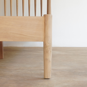 Cama Doble Moderna de Madera de Teca Java con Acabado Natural para Dormitorio Infantil y Uso Doméstico - Product Image 4