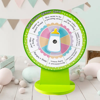 12 pouces bébé douche jeux prix roue Spinner avec support drôle tourner la roue sexe révéler pour fête bébé douche