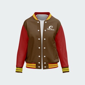 Customized Winter Casual Men's Knitted Varsity Jacket V-neck Front Premium Quality Breathable Windproof Quick Dry Polyester - Product Image 2