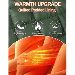 Giacca Bomber Invernale Personalizzata da <span class=keywords><strong>Uomo</strong></span> con Collo in Pelliccia Sintetica, Fodera Spessa, Tasche Funzionali e Supporto <span class=keywords><strong>Completo</strong></span> per Etichetta Privata OEM ODM - Product Image 5