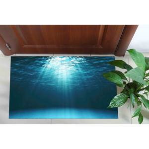 Alfombras Subacuáticas con Rayos Solares, Alfombras Azules, Alfombra Costera, Alfombra con Diseño de Paisaje, Alfombra Suave con Pelo Largo - Product Image 5