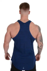 Wholesale Custom Logo <b>Men</b> Tank Tops Polyester Spandex Fitness Sportswear Colorful Sleeveless Singlet <b>Stringers</b> Print Decoration - Product Image 6