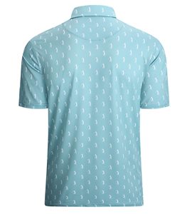 Golf de performance de luxe pour hommes pour polos personnalisé extensible dans les quatre sens 92% polyester et 8% spandex tissu tricoté anti-rides - Product Image 2