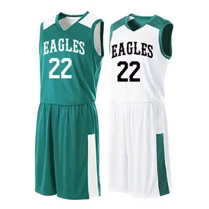 100% Polyester hommes basket-ball uniforme ensembles séchage rapide respirant doux vêtements de sport grande taille imprimé numéro de modèle nouveau XS pour - Product Image 2