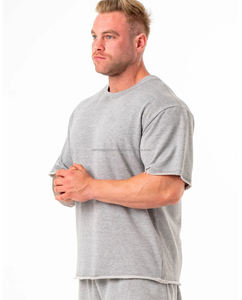 เสื้อยืดโอเวอร์ไซส์สำหรับคนออกกำลังกายผ้าฝ้ายเทอร์รี่ - Product Image 2