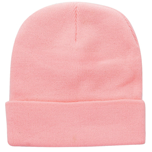 Gorro de invierno liso personalizado de alta calidad 100% gorro de punto cálido acrílico logotipo personalizado - Product Image 3