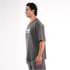 Camiseta al por Mayor, Nuevos Productos 2025, Serigrafía Personalizada, Estilo Desgastado por el Sol, Talla Grande, Color Gris, Unisex, Camiseta de Algodón de Alta Calidad - Product Image 2